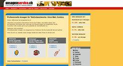 Desktop Screenshot of ansagenservice.ch